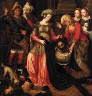 The Revenge of Tomyris by Michiel Van Coxcie Oil Painting