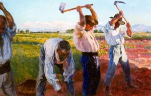 Trabajadores by Mongrell Torrent Oil Painting