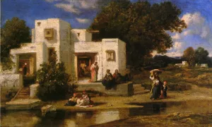 Maison Turque by Narcisse Diaz De La Pena Oil Painting