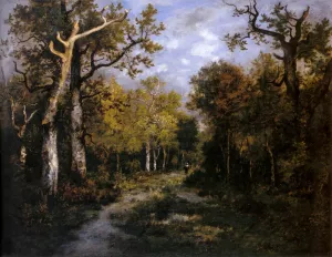 The Forest in Fontainebleau by Narcisse Diaz De La Pena Oil Painting
