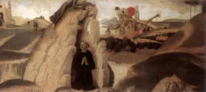 Three Episodes from the Life of St Benedict 1 by Neroccio De' Landi Oil Painting