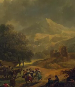 Country Landscape by Nicolas Antoine Taunay Oil Painting
