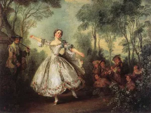 Mademoiselle de Camargo Dancing by Nicolas Lancret Oil Painting