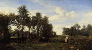 The Beaujon Garden by Nicolas Louis Cabat Oil Painting