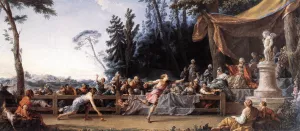 The Race Between Hippomenes and Atalanta by Noel Halle Oil Painting