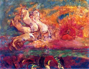 Apollos Charriot and the Dragon by Odilon Redon Oil Painting