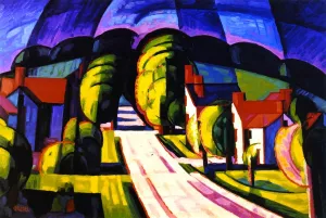 Aspiration Winfield Oil painting by Oscar Bluemner