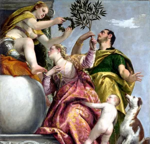 Allegory of Love IV, The Happy Union by Paolo Veronese Oil Painting