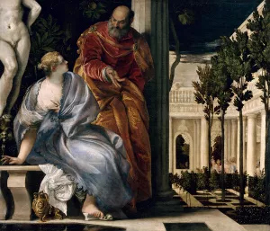 Bathsheba at Bath by Paolo Veronese Oil Painting
