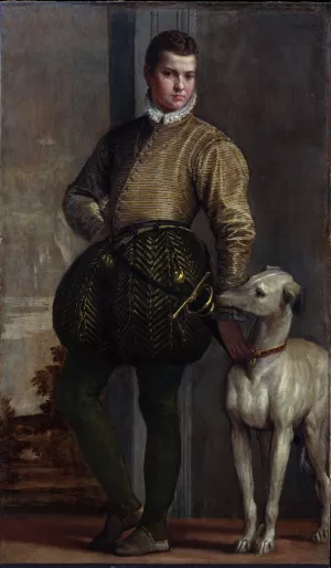 Boy with a Greyhound by Paolo Veronese Oil Painting