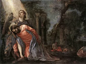 Christ in the Garden Supported by an Angel by Paolo Veronese Oil Painting