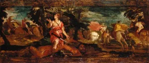 David Victorious over Goliath by Paolo Veronese Oil Painting