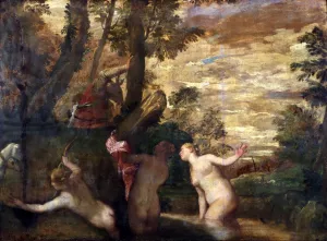 Diana and Actaeon by Paolo Veronese Oil Painting