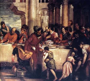 Feast at the House of Simon (Detail) by Paolo Veronese Oil Painting