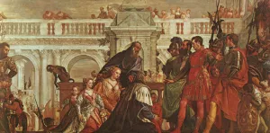 The Family of Darius before Alexander by Paolo Veronese Oil Painting