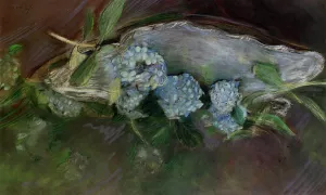 Hydrangeas by Paul Cesar Helleu Oil Painting