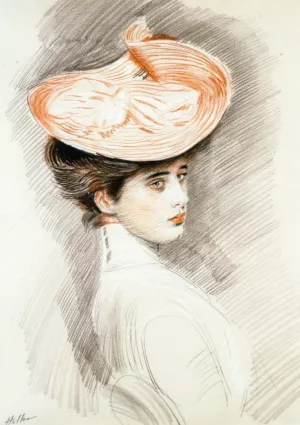 Portrait of a Woman, Madame Helleu by Paul Cesar Helleu Oil Painting