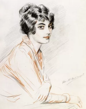 Portrait of Madame Marcel Cassaguet by Paul Cesar Helleu Oil Painting