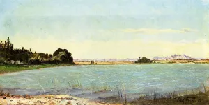 A Lake in Southern France by Paul-Camille Guigou Oil Painting
