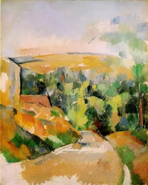 A Bend in the Road Oil painting by Paul Cezanne