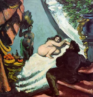 A Modern Olympia 2 by Paul Cezanne Oil Painting
