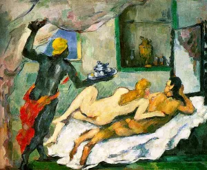 Afternoon in Naples by Paul Cezanne Oil Painting