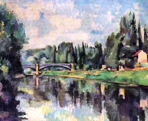 Bridge Over the Marne by Paul Cezanne Oil Painting