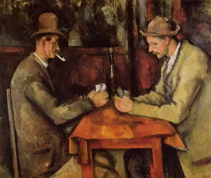 Cardplayers Oil painting by Paul Cezanne