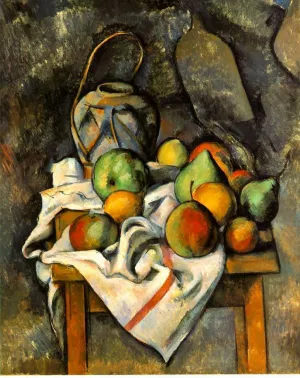 Ginger Jar and Fruit by Paul Cezanne Oil Painting