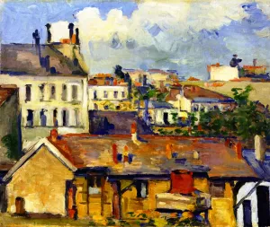 Group of Houses by Paul Cezanne Oil Painting
