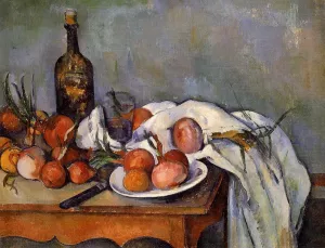 Still Life with Red Onions by Paul Cezanne Oil Painting