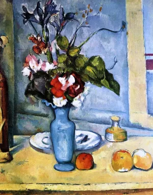 The Blue Vase by Paul Cezanne Oil Painting