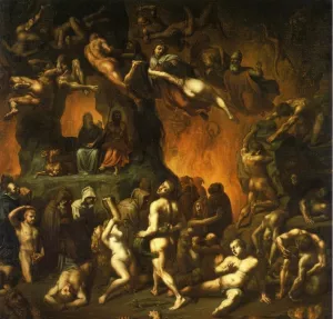 Dante's Inferno Oil painting by Paul Chenavard