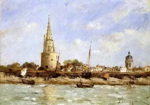 La Rochelle by Paul-Desire Trouillebert Oil Painting