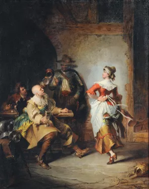 Invitation to the Dance by Paul Emanuel Gaisser Oil Painting