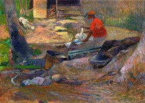 A Little Washerwoman by Paul Gauguin Oil Painting