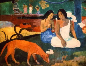 Arearea Joyousness Oil painting by Paul Gauguin