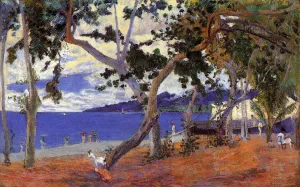By the Seashore by Paul Gauguin Oil Painting