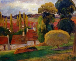 Farm in Brittany by Paul Gauguin Oil Painting