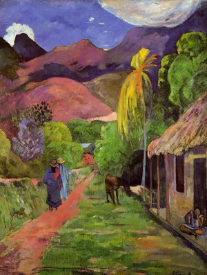 Road in Tahiti by Paul Gauguin Oil Painting