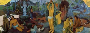 Where Do We Come From What are We Doing Where are We Going by Paul Gauguin Oil Painting