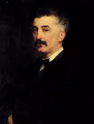 Portrait of P. A. Chikhachev by Paul Jacques Aime Baudry Oil Painting
