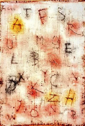 A B C for a Muralist Oil painting by Paul Klee