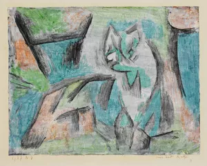 A Kind of Cat Oil painting by Paul Klee