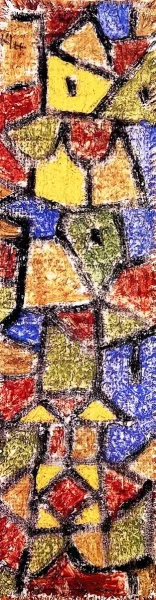 A Kind of Skycraper Oil painting by Paul Klee