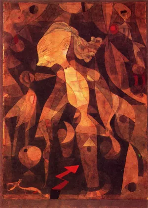 A Young Ladys Adventure by Paul Klee Oil Painting