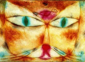 Cat and Bird by Paul Klee Oil Painting