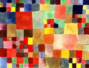 Flora on Sand Oil painting by Paul Klee