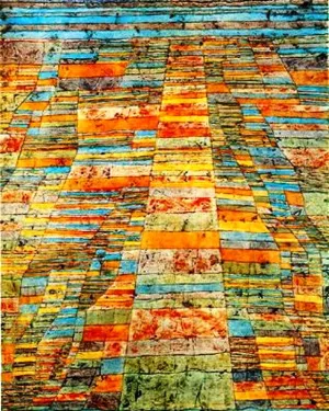 Highway and Byways by Paul Klee Oil Painting
