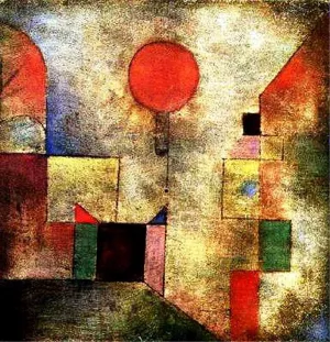 Red Balloon Oil painting by Paul Klee